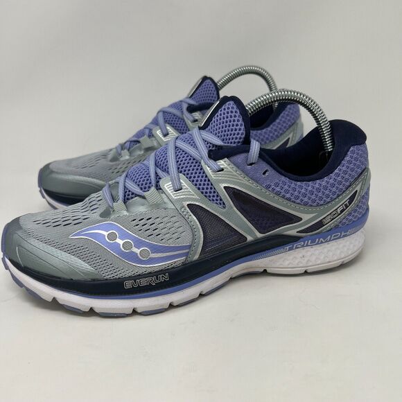 Saucony Shoes - Saucony ISO Fit Running Shoes Sneakers Size 11 Women Athletic Gray Purple